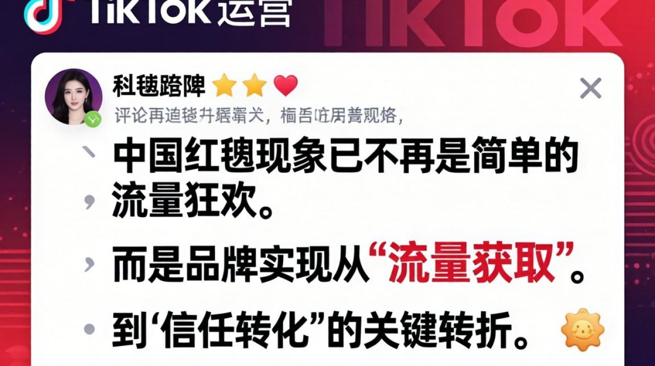 TikTok 评论中国红毯
