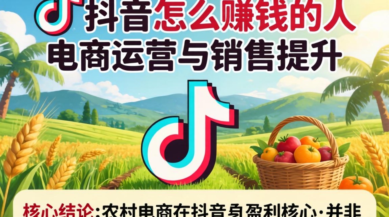 农村人在抖音怎么赚钱的