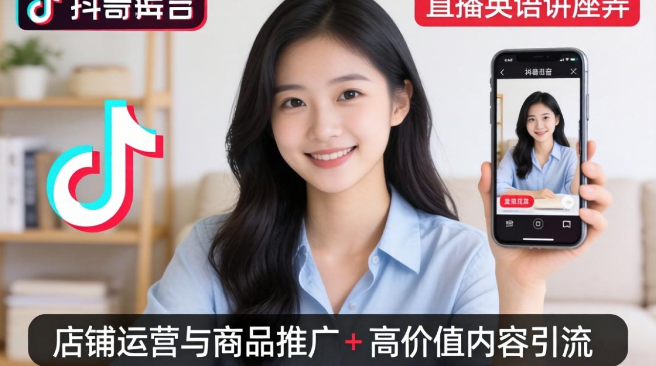 抖音直播英语讲座怎么弄