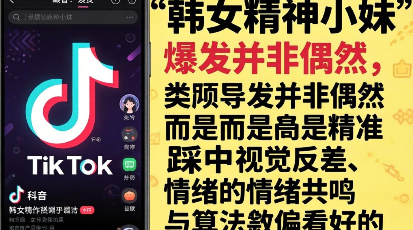 爆款案例韩女精神小妹 TikTok 成功套路解析