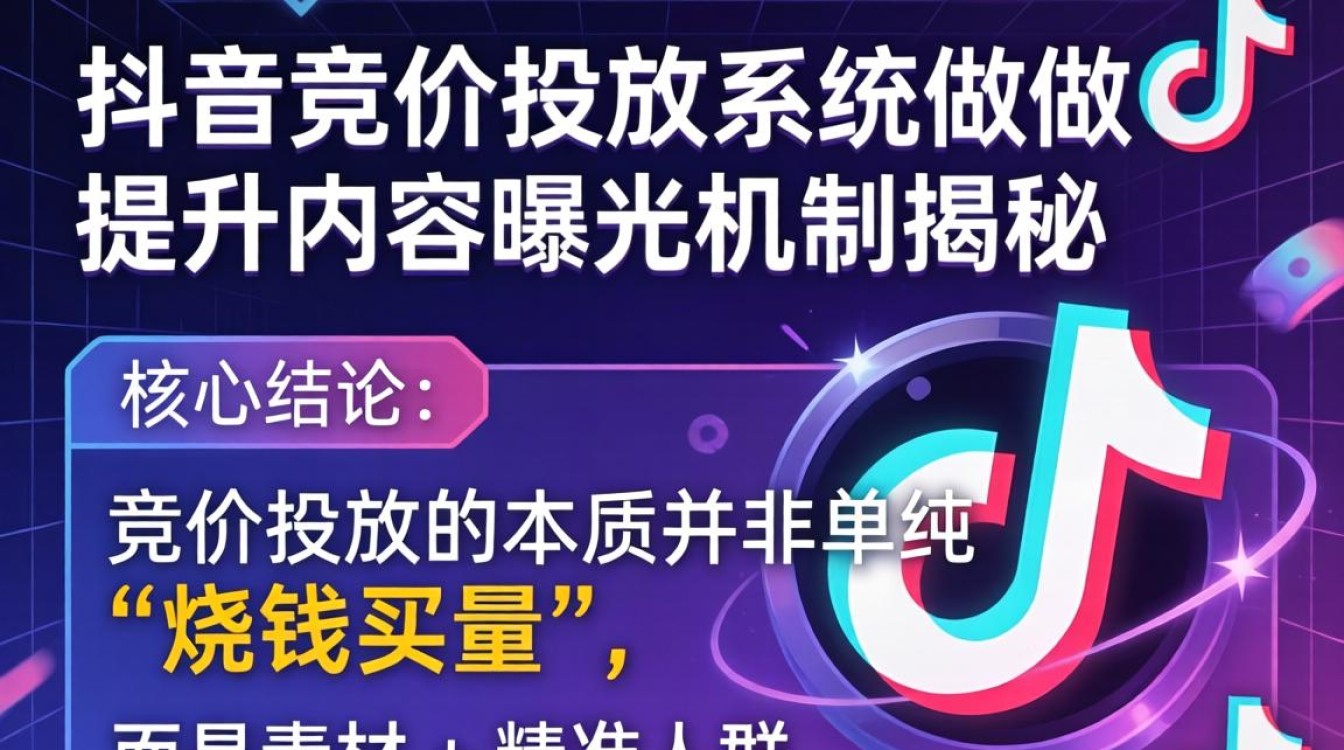 抖音竞价投放系统怎么做
