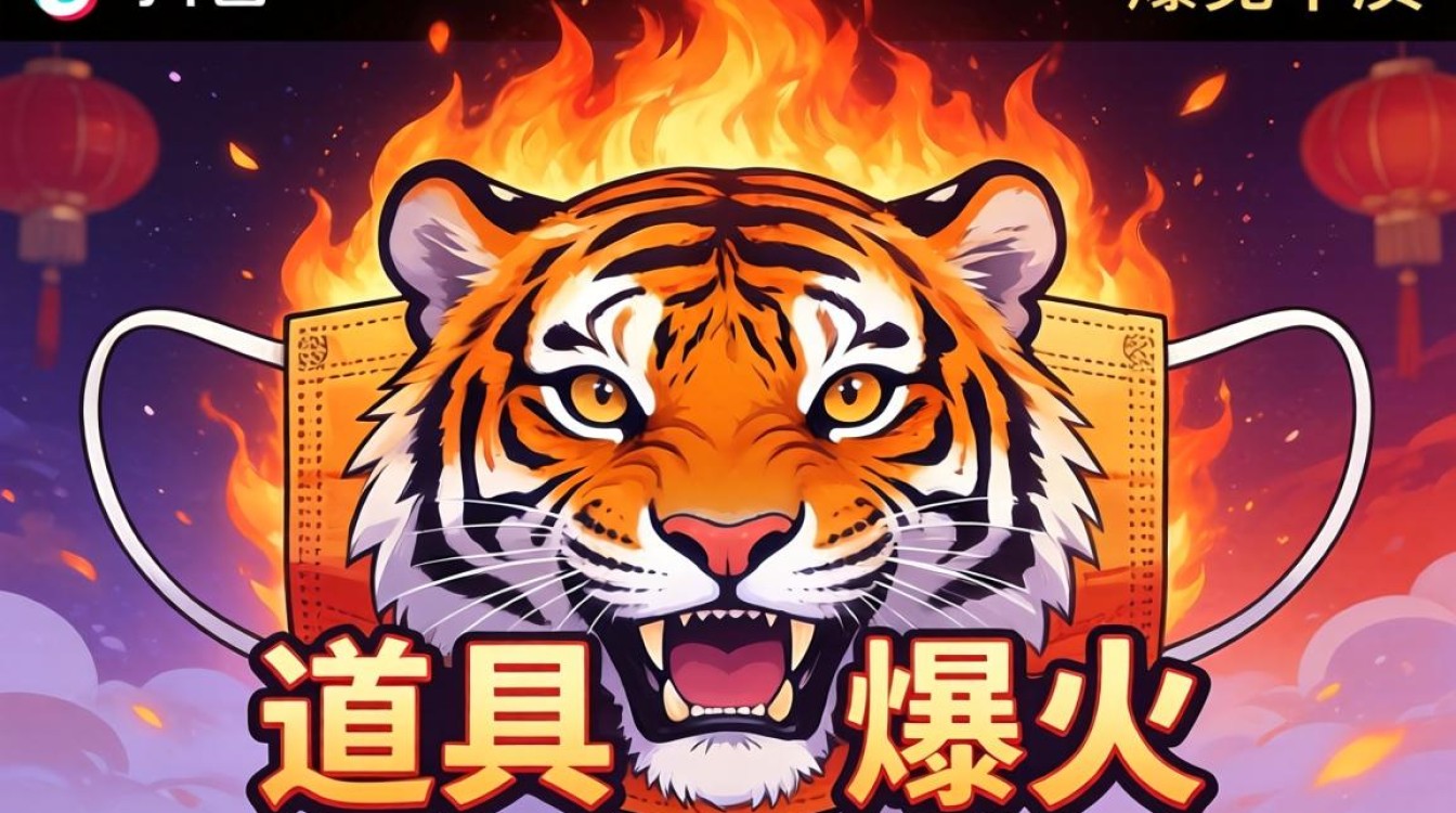 抖音道具虎年口罩怎么做