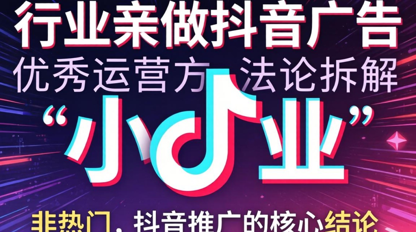 小行业怎么做抖音推广