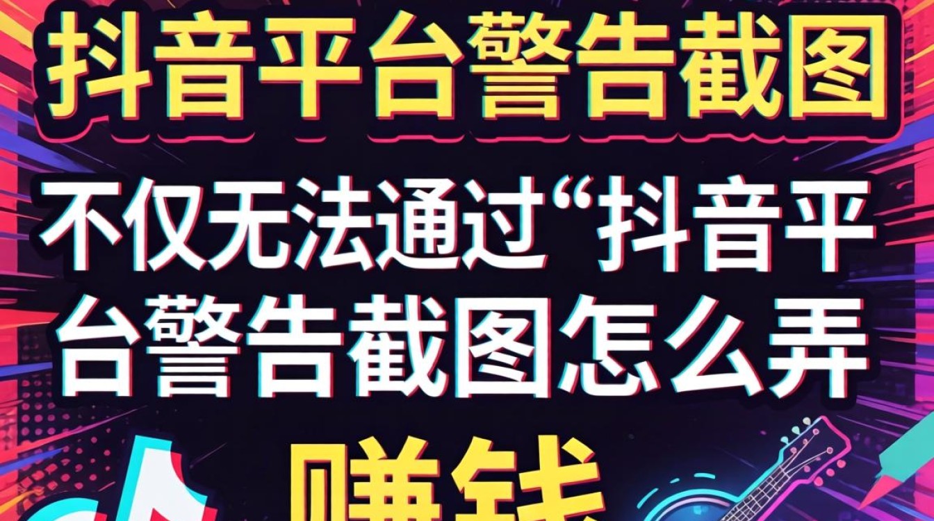 抖音警告截图制作教程与赚钱玩法