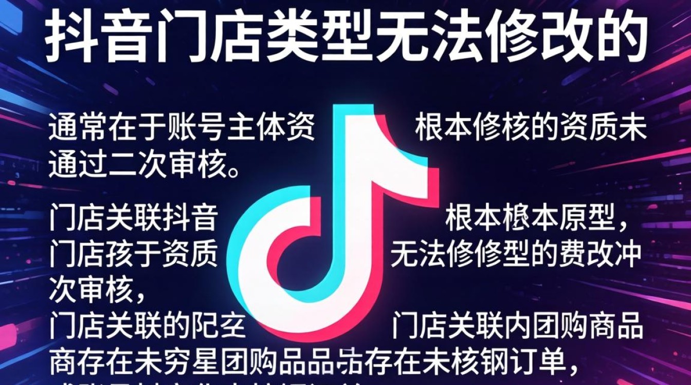 抖音门店类型修改失败怎么办