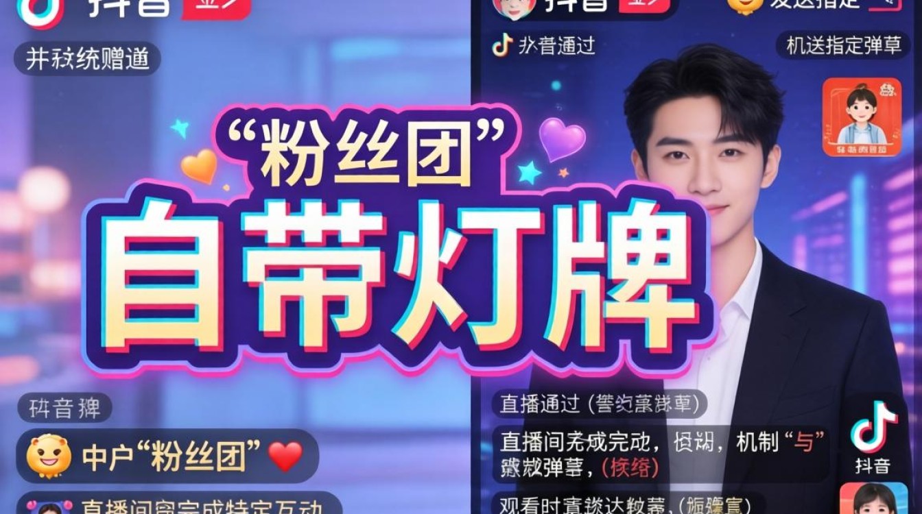 抖音怎么自带灯牌了呢