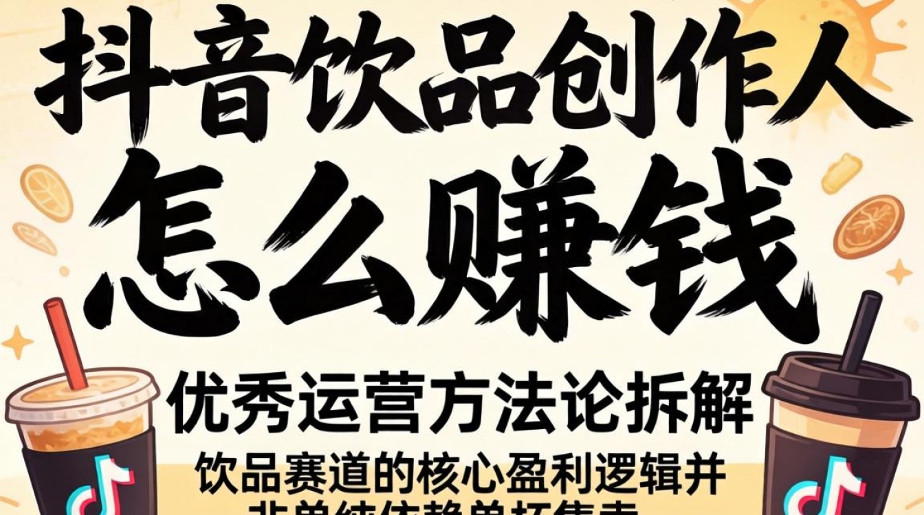 抖音饮品创作人怎么赚钱