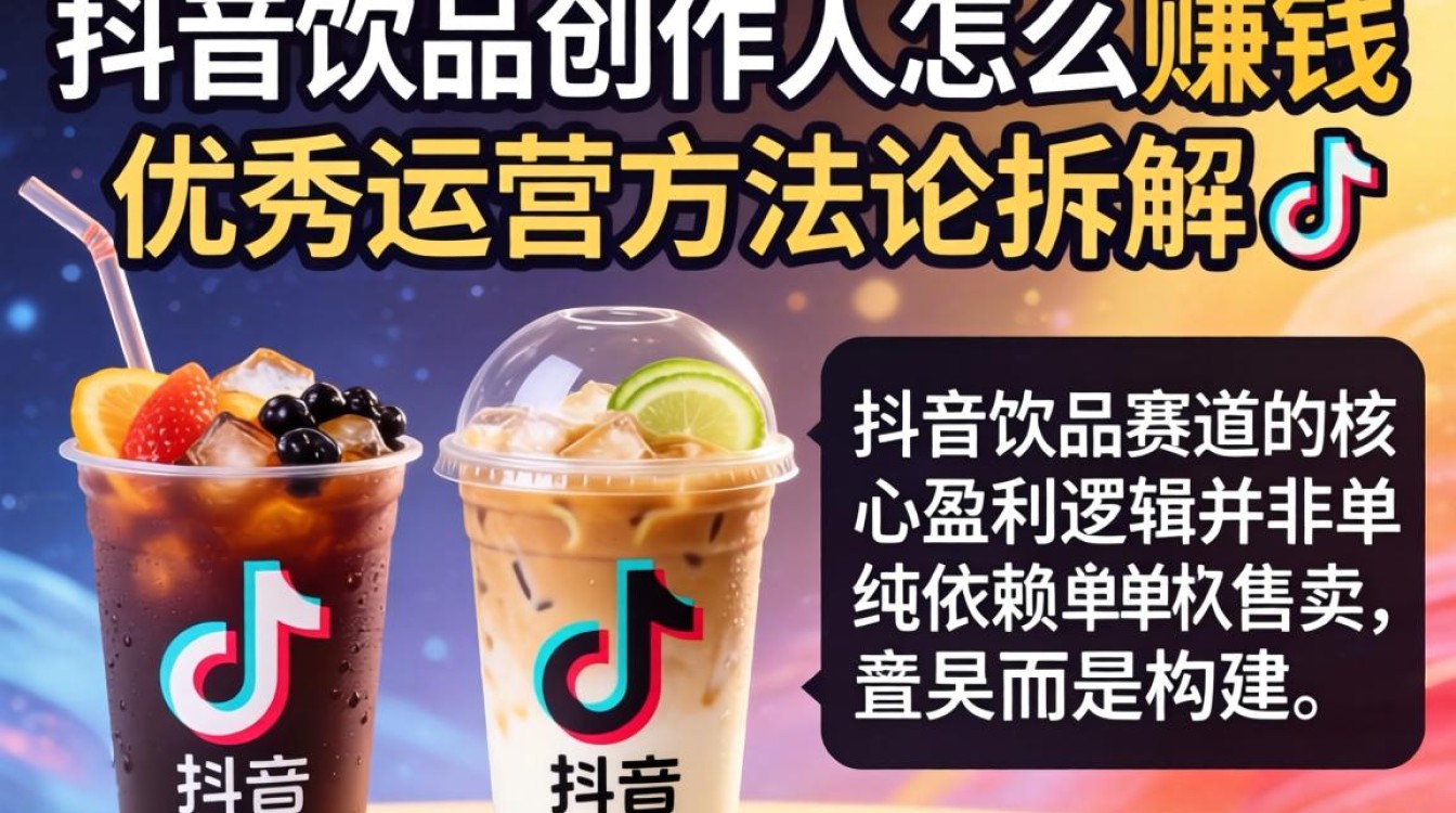 抖音饮品创作人怎么赚钱