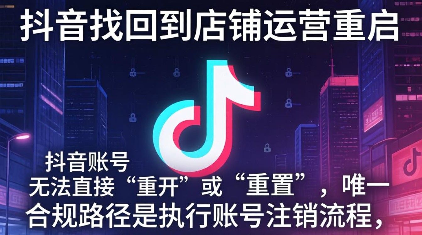 抖音怎么重开账号和密码