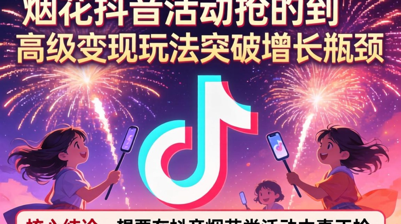 抖音烟花活动抢不到怎么办高级变现玩法