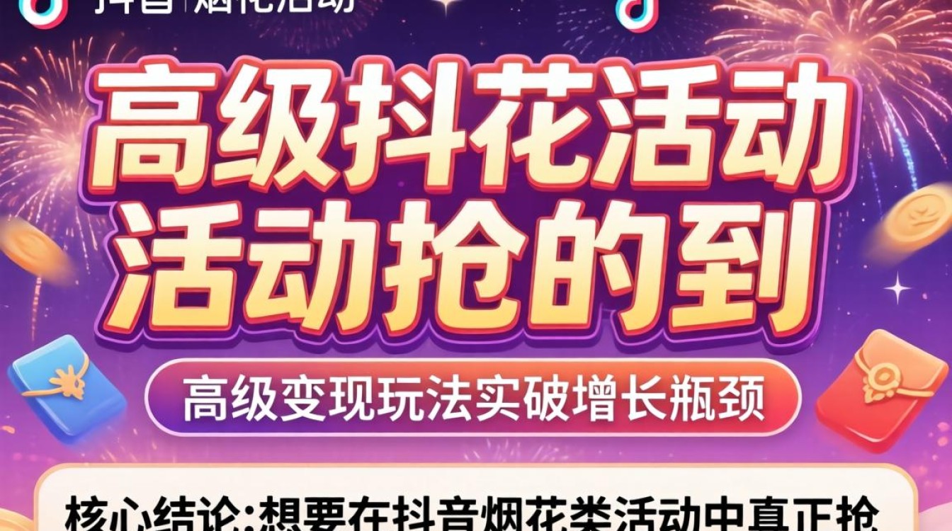 抖音烟花活动抢不到怎么办高级变现玩法