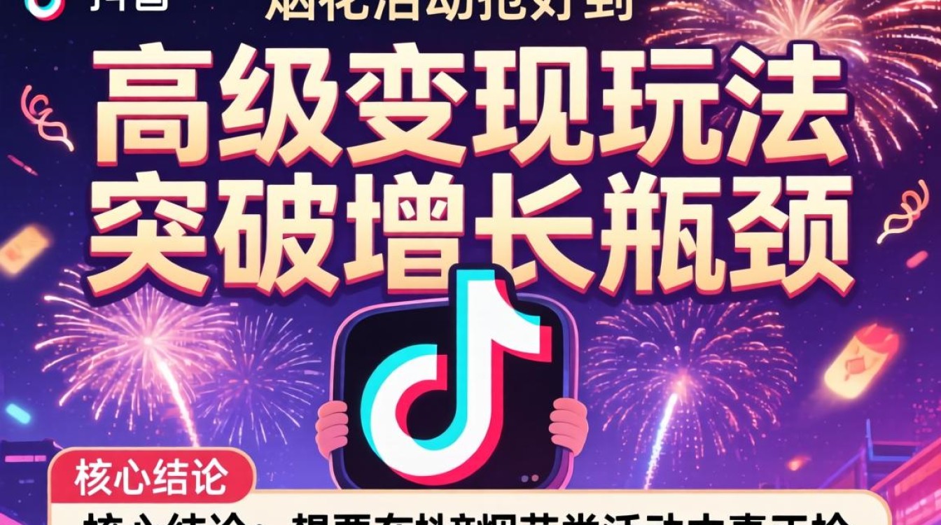 抖音烟花活动抢不到怎么办高级变现玩法