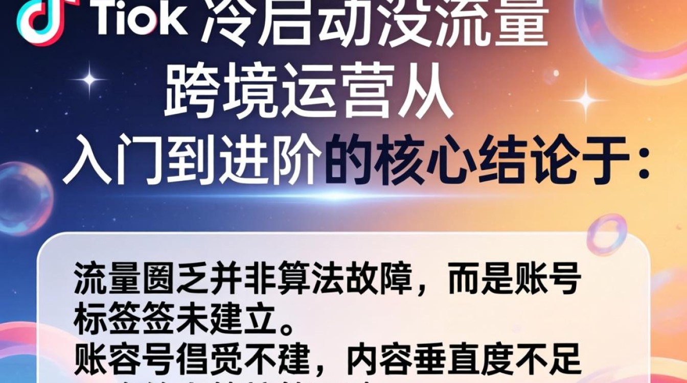 TikTok 冷启动没流量怎么办
