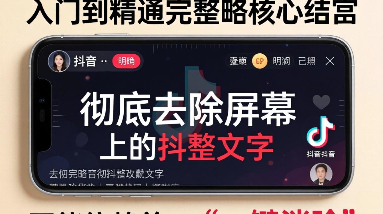 拍抖音屏幕加字怎么去掉