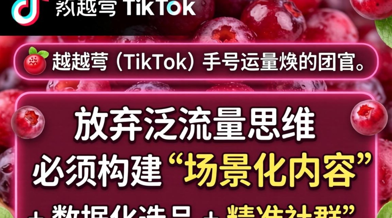 蔓越莓tiktok账号怎么做