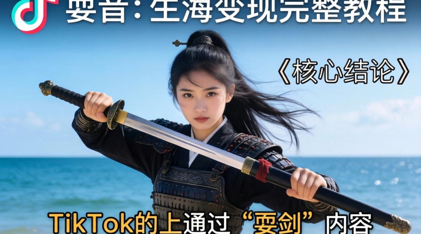 TikTok 上的耍剑 出海变现完整教程