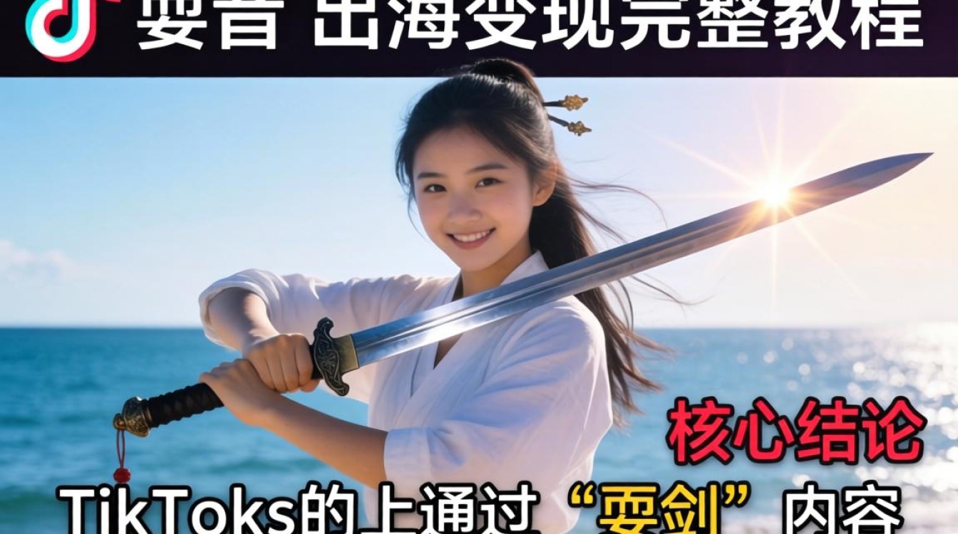 TikTok 上的耍剑 出海变现完整教程