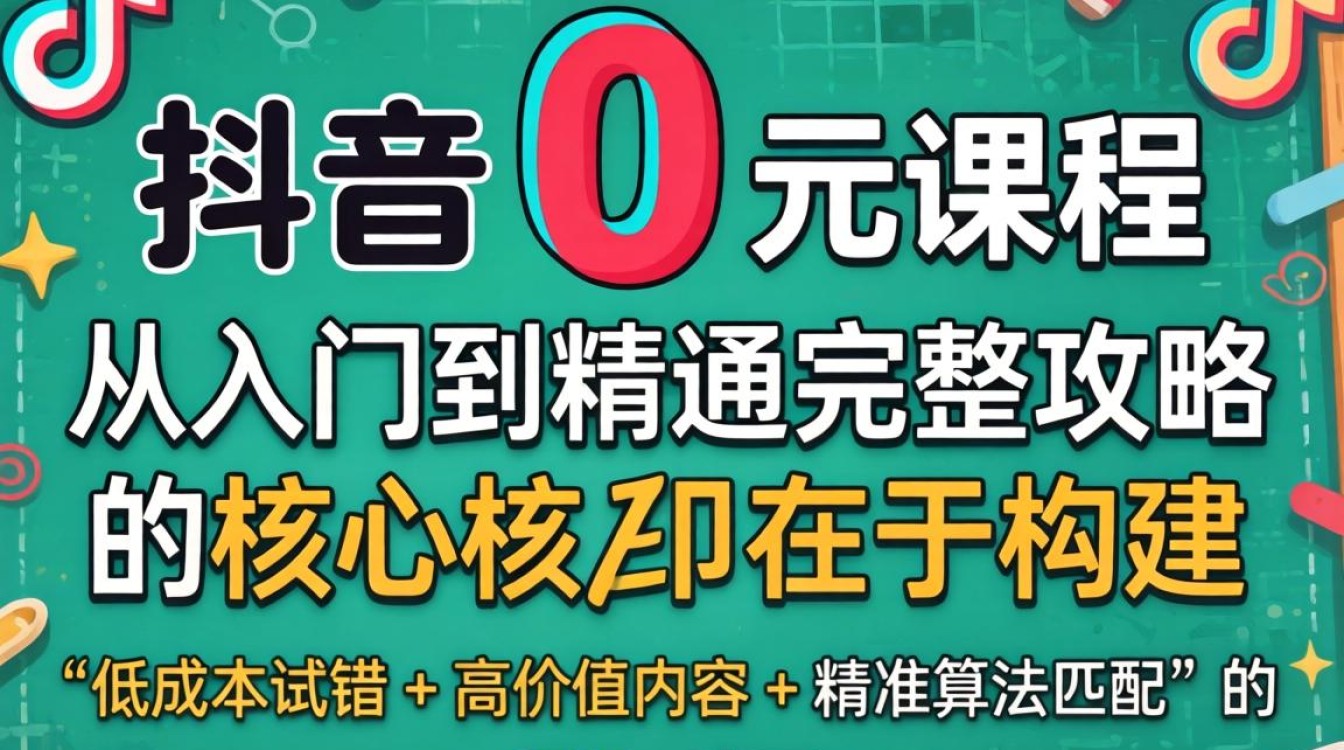 TikTok 0 元课程从入门到精通完整攻略