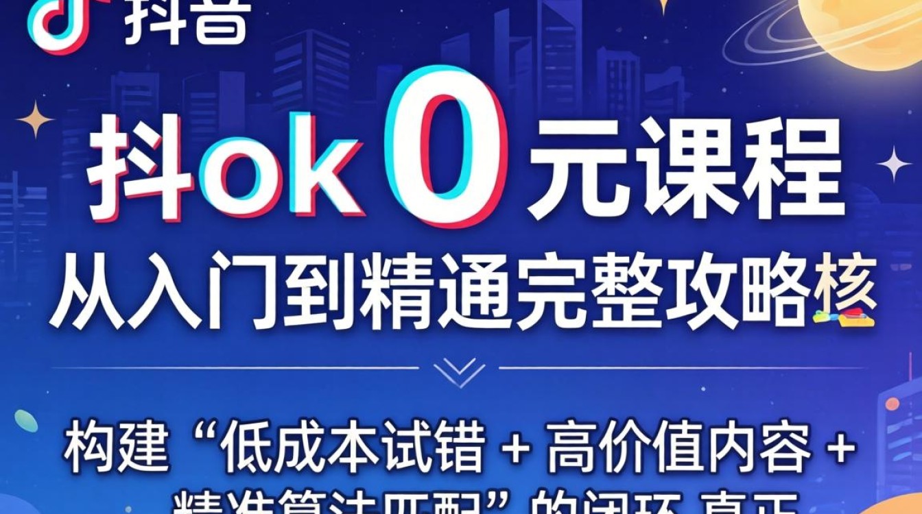 TikTok 0 元课程从入门到精通完整攻略
