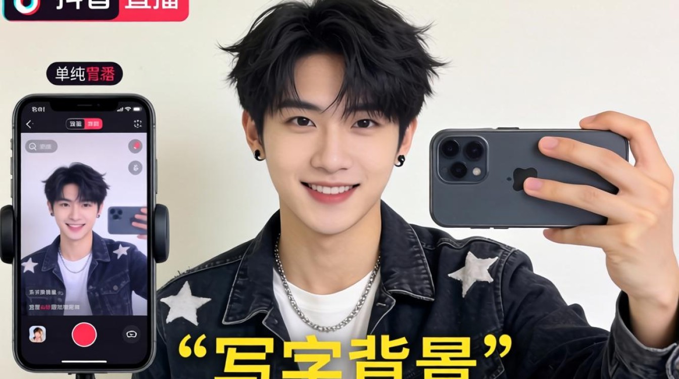 抖音直播写字背景怎么弄