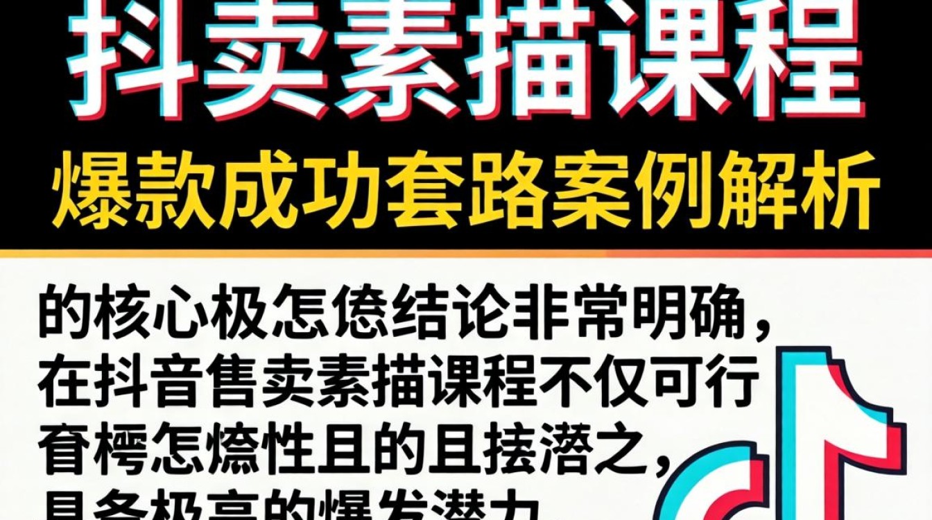 抖音卖素描课程怎么样