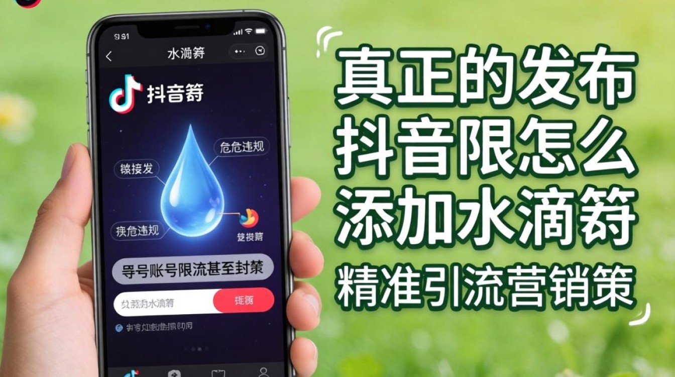 发布抖音怎么添加水滴筹