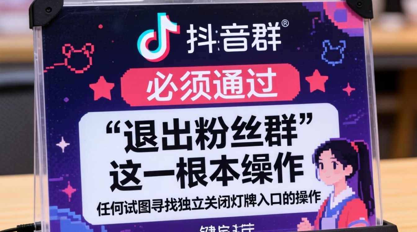 如何快速退出抖音粉丝群灯牌