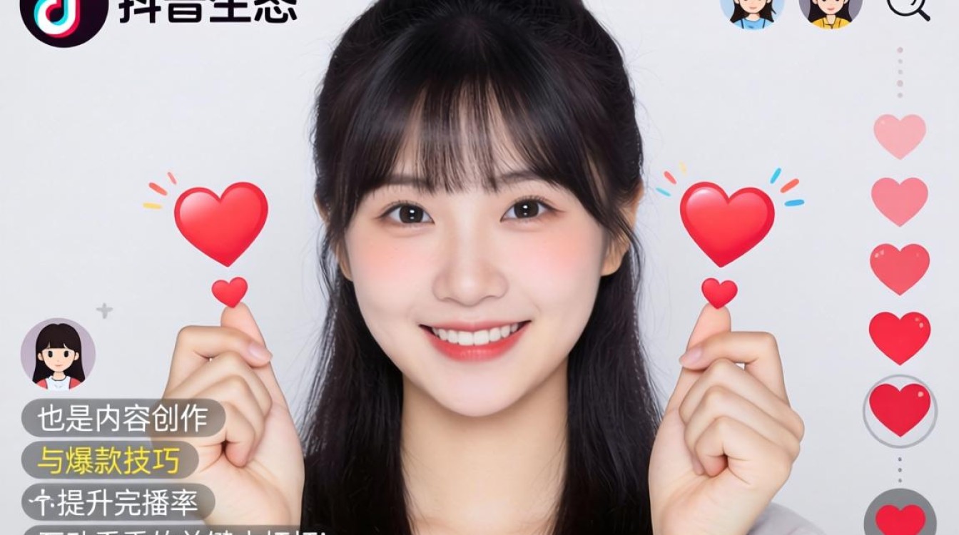 抖音手势比爱心教程与爆款技巧