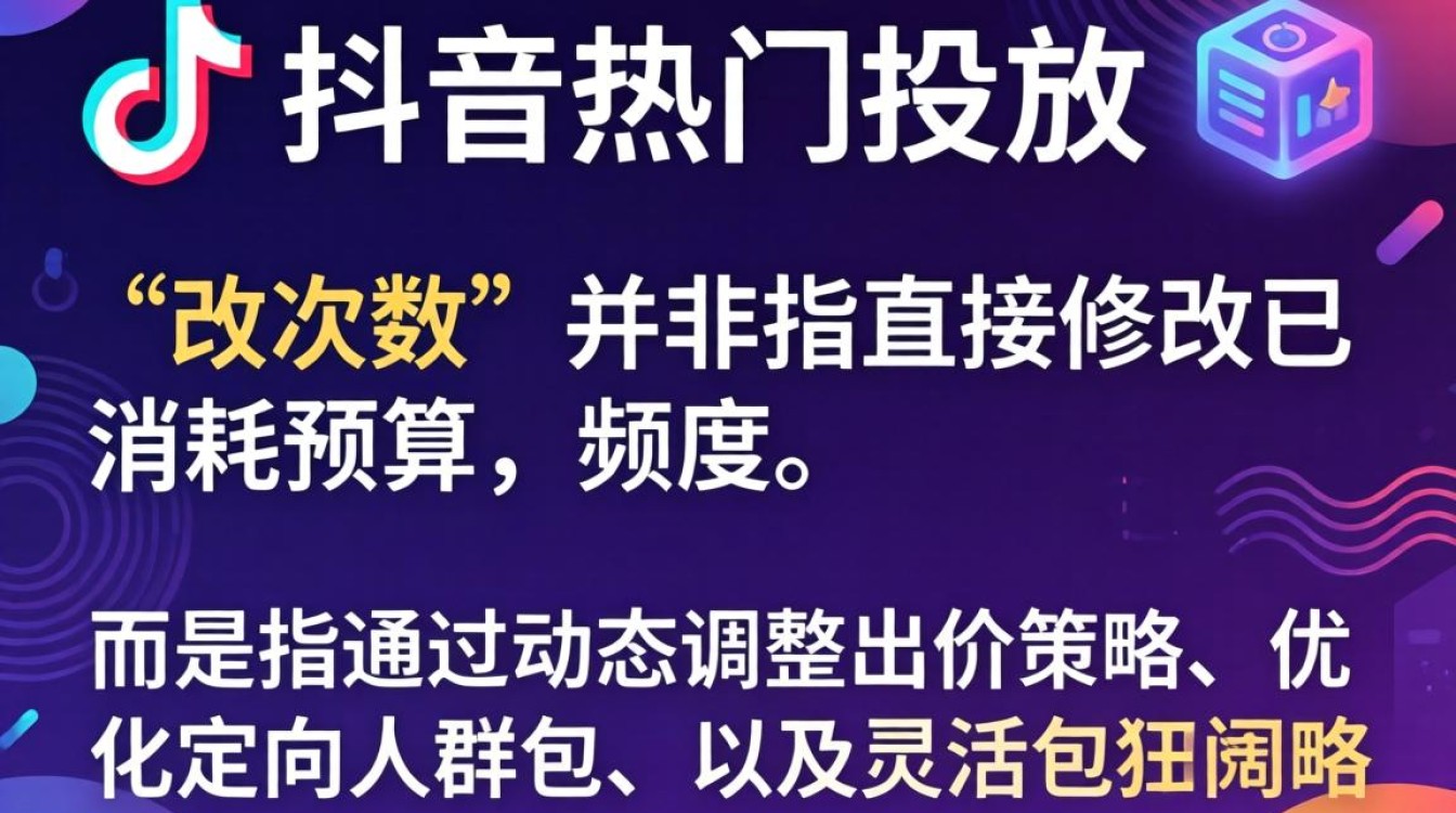 抖音投放改次数赚钱玩法与实战案例