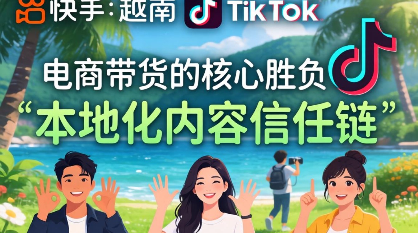 快手越南TikTok短视频电商带货实战技巧