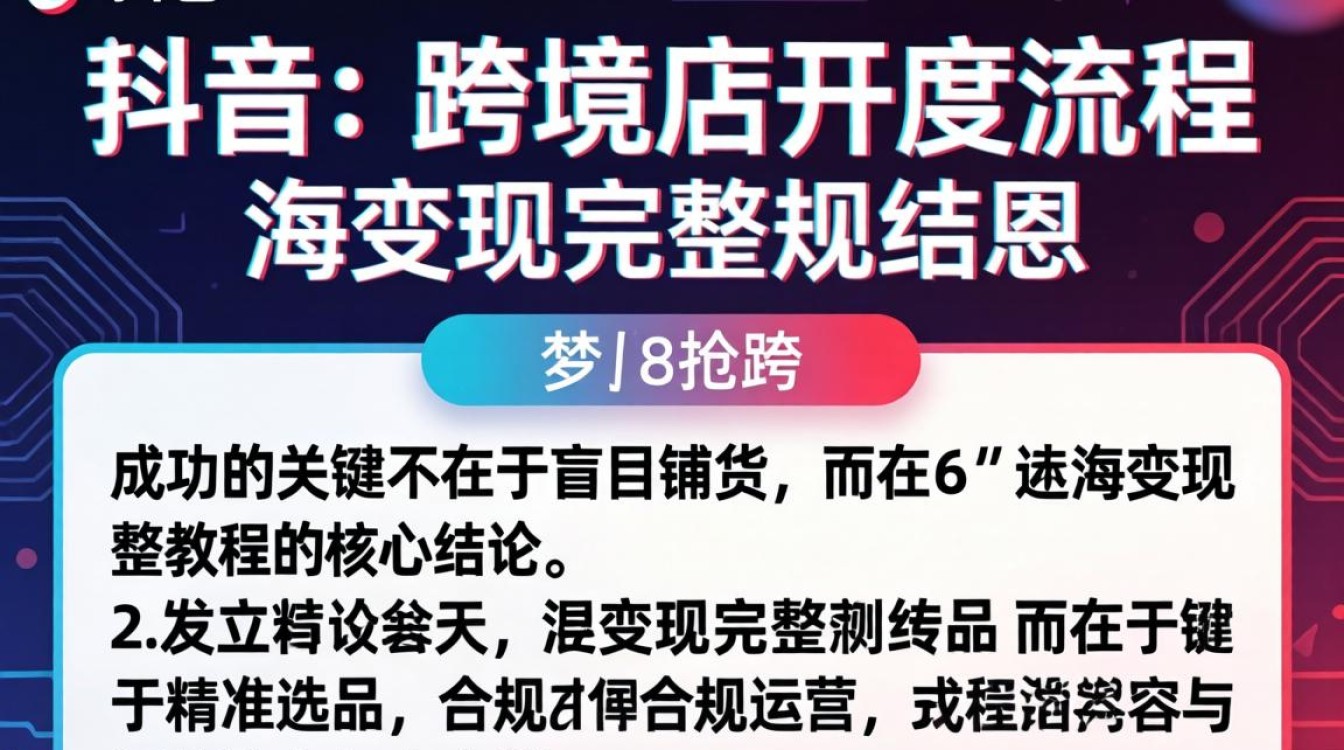 TikTok 跨境店开店流程及变现教程