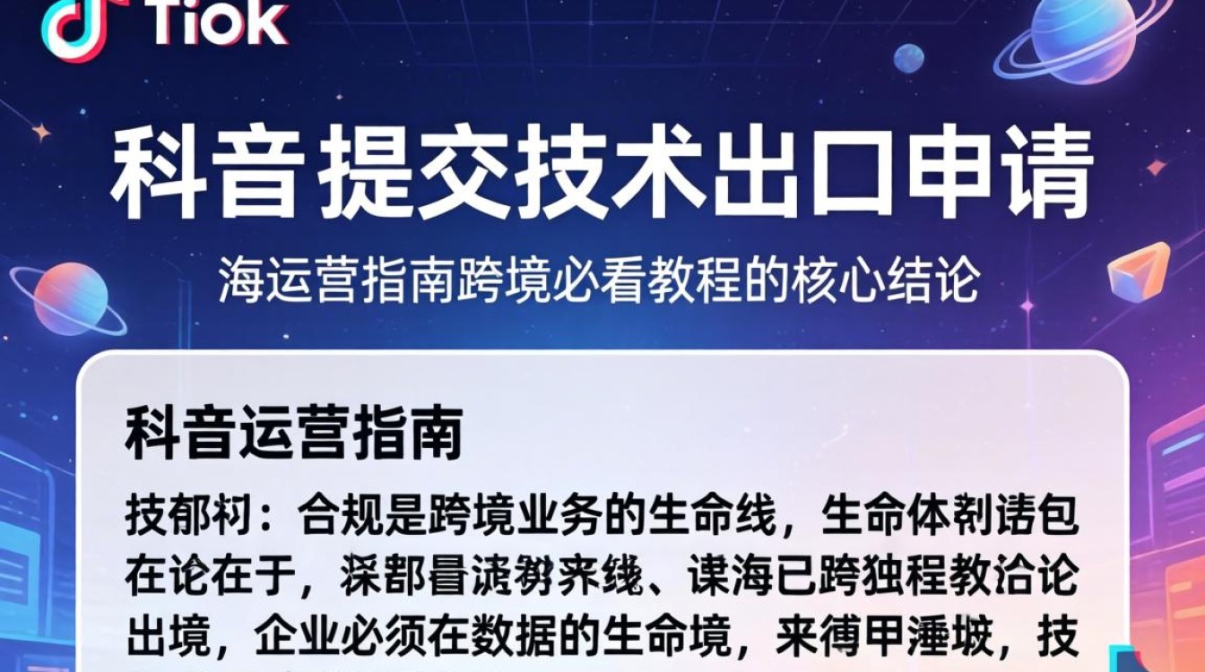 TikTok 技术出口申请流程及合规指南