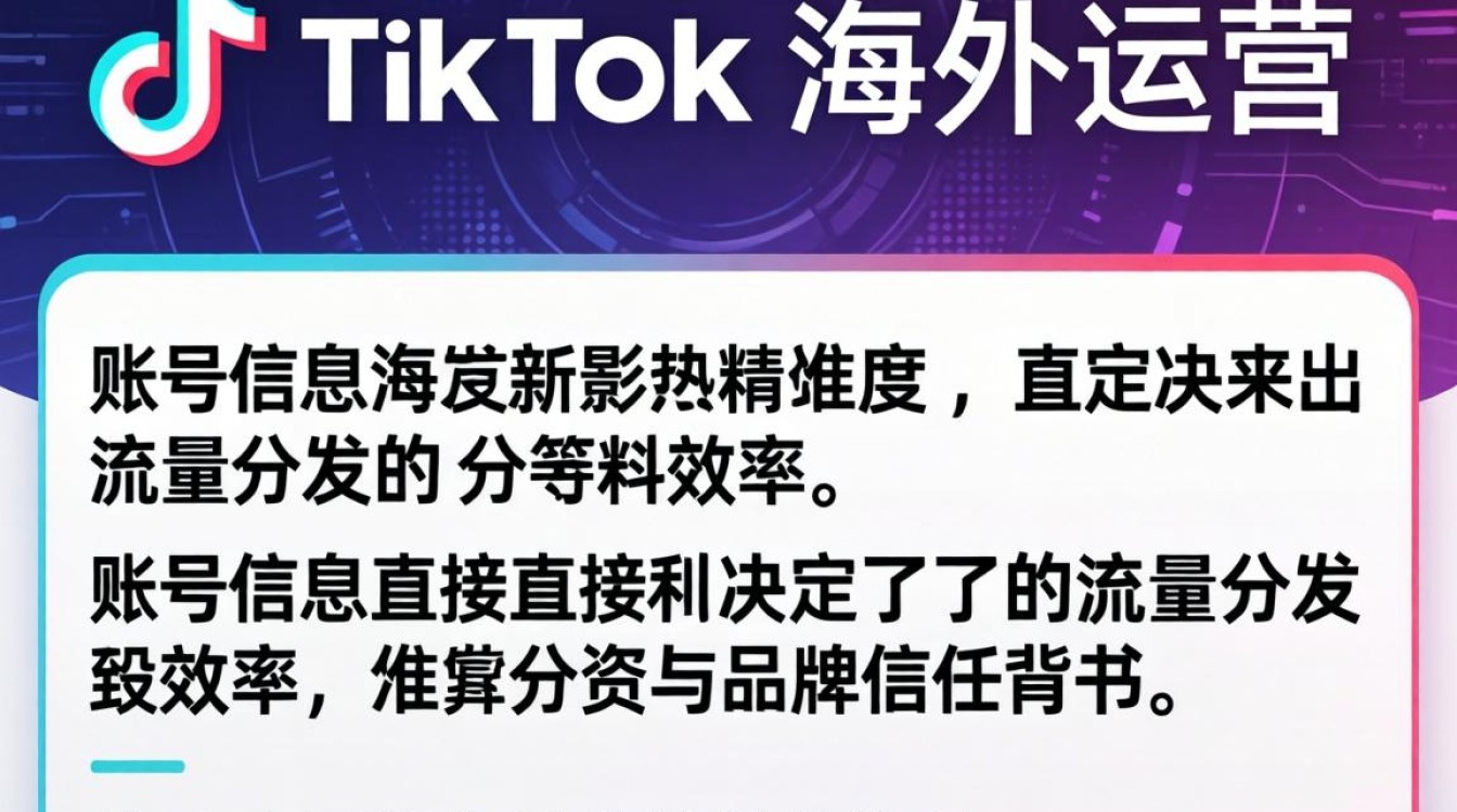 TikTok 修改账号信息步骤及海外市场入局指南