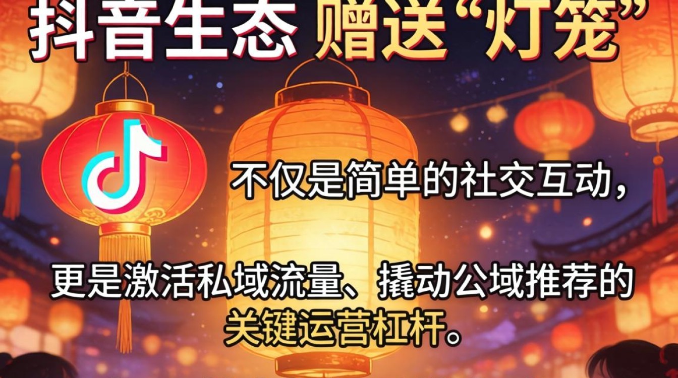 抖音里的灯笼怎么送人了