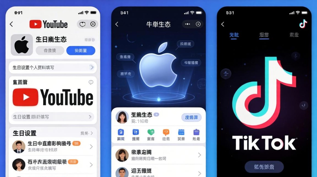 YouTube 苹果 TikTok 怎么设置生日