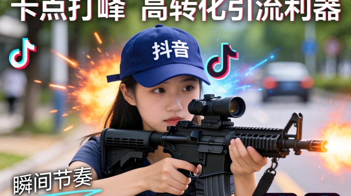 抖音卡点打枪帽子怎么拍