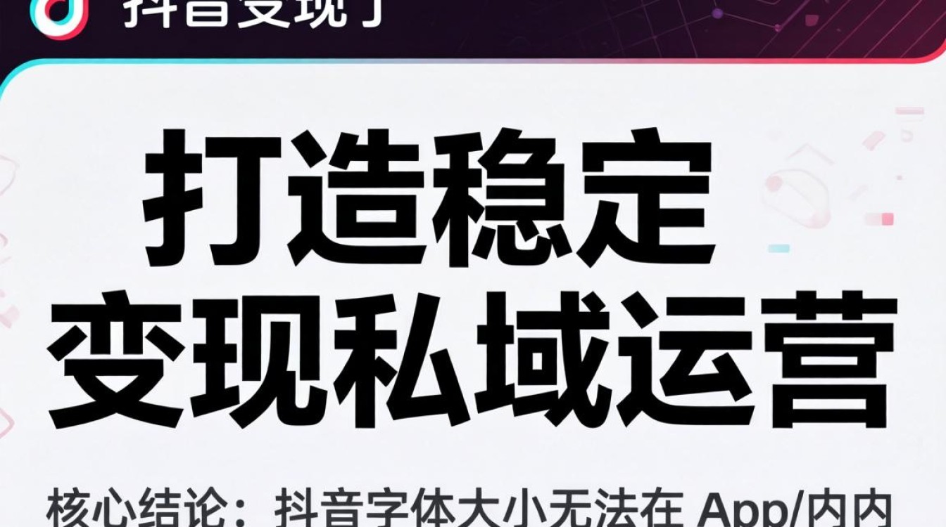 字体调大技巧助力私域稳定变现