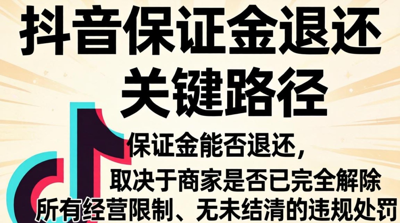 抖音保证金退款流程及到账时间