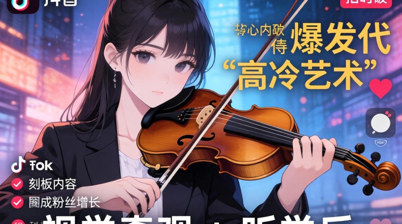 TikTok 拉小提琴 粉丝增长运营秘籍