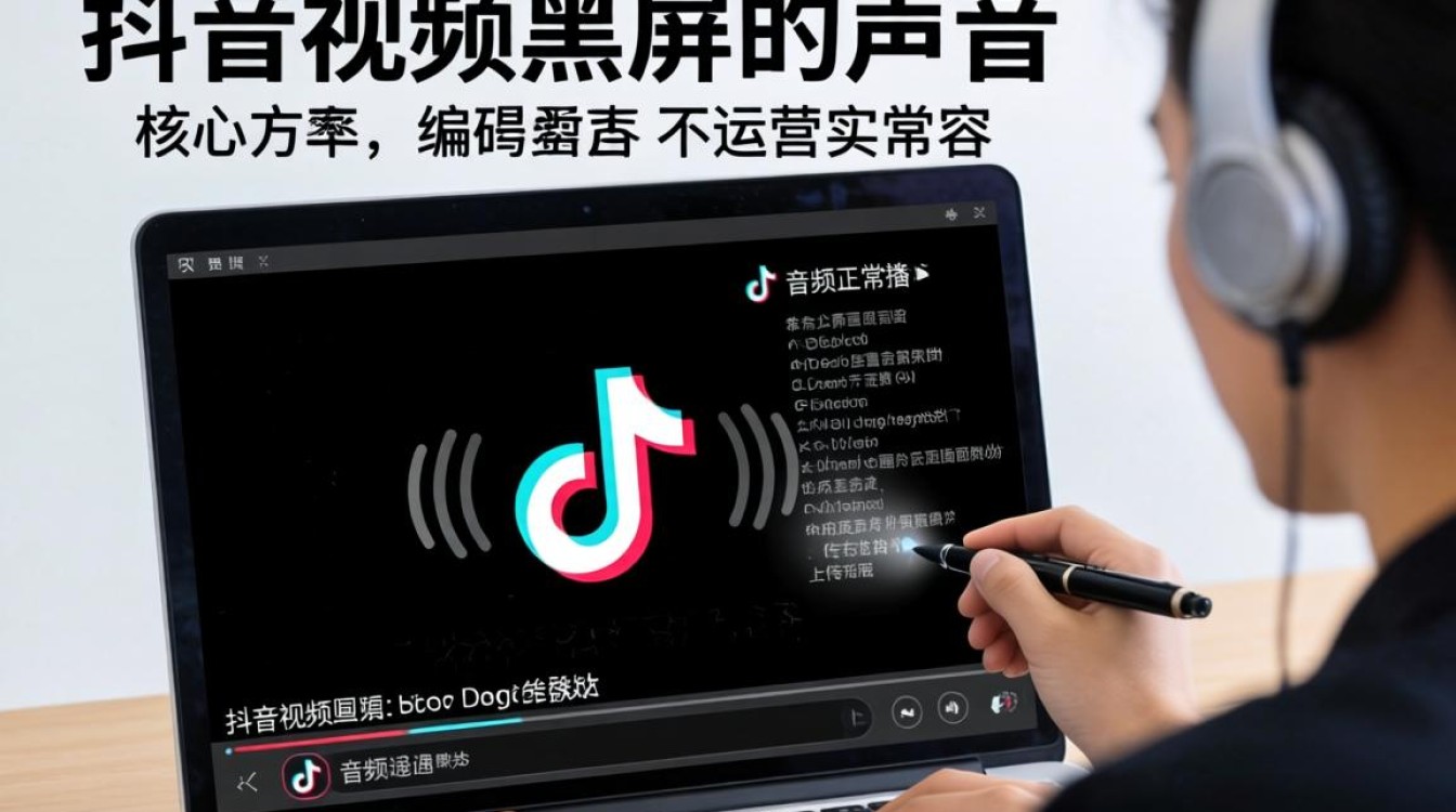 抖音黑屏怎么搞有声音