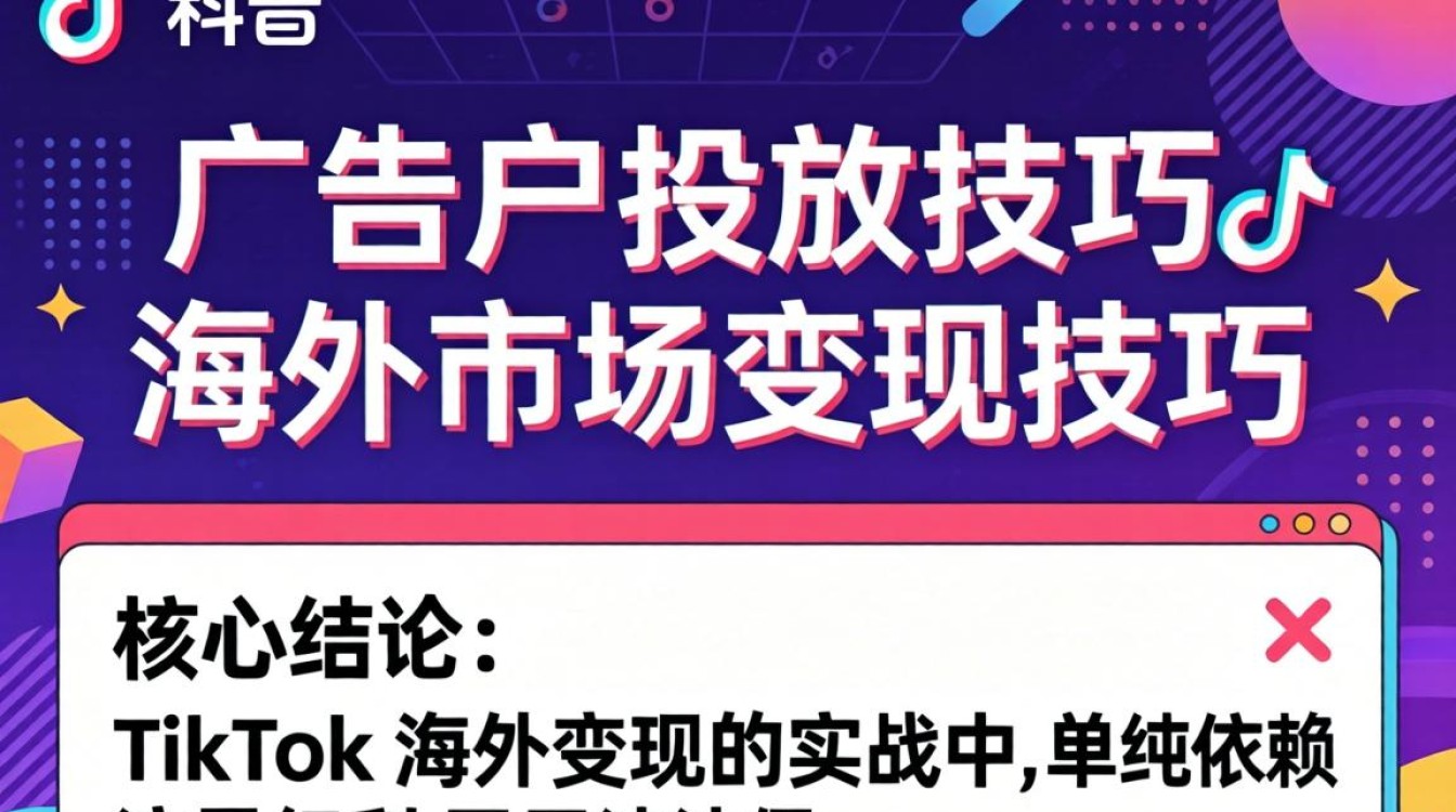 TikTok 广告户投放技巧是什么