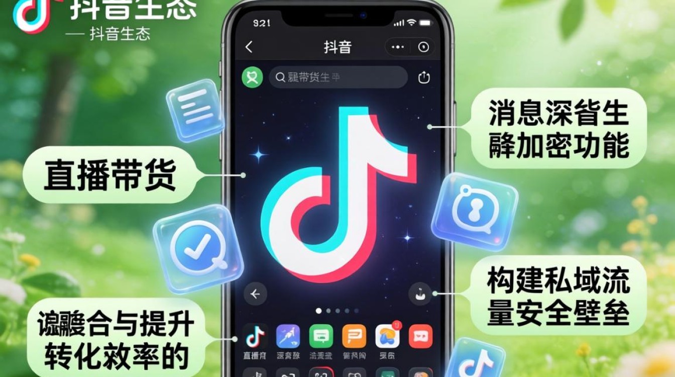 抖音消息加密技巧与直播带货玩法