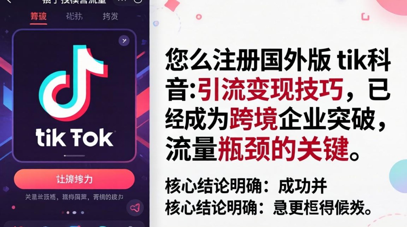 社媒营销怎么注册国外版tiktok