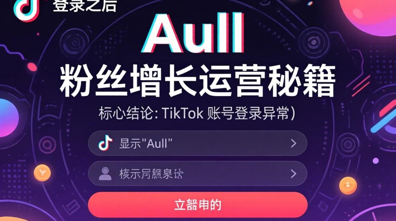 TikTok 登录显示Aull怎么办