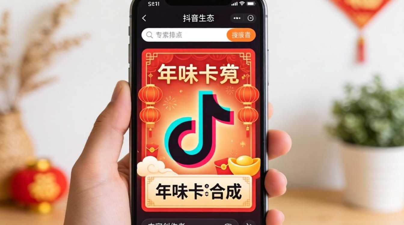 抖音的年味卡怎么合成