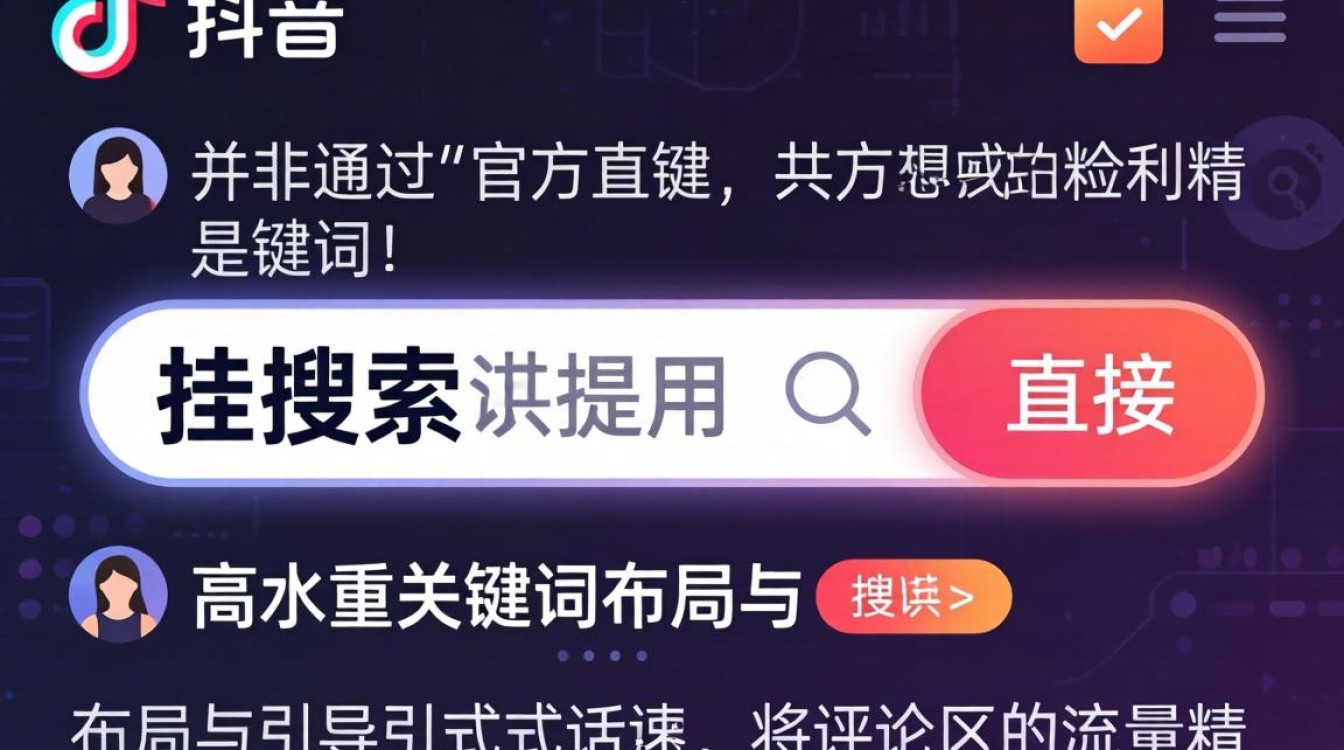 抖音评论区挂搜索链接完整攻略