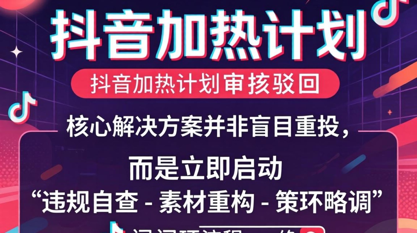 抖音加热没通过怎么办