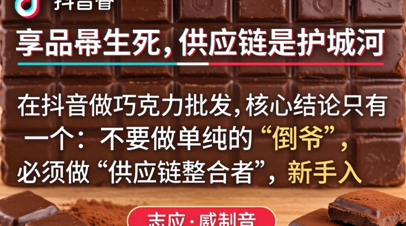 新手必看抖音巧克力批发运营实操