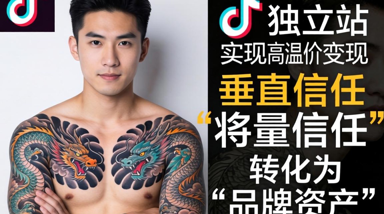 TikTok 纹身网红男如何独立站建站