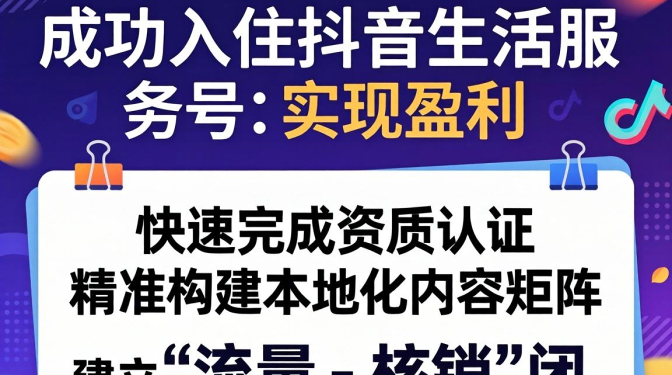 抖音生活服务入驻流程及新手运营实操